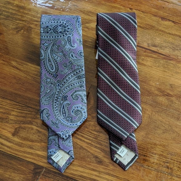 2 Set Joseph Abboud 100% Silk Neckties, NWT - Picture 4 of 7